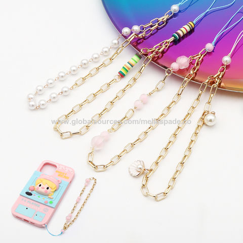 Buy Wholesale China Pearl Shell Clay Beads Diy Cell Phone Case Chain Mobile  Phone Strap Phone Charm Phone Chain Metal & Phone Case Chain at USD 1.1
