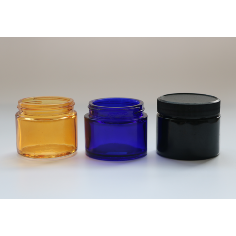 AMBER Glass Jars + Airtight Lid 30ml - 500ml Cosmetics, Candle Jar, Herb  Stash