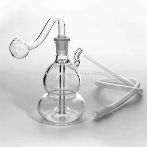 5” Inch CLEAR Mini Bubbler Bong Hookah, Small Water pipe Clear