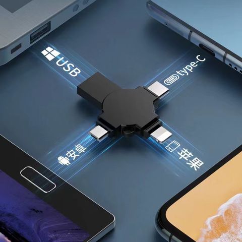 USB 3.0 mit Lightning, Micro-USB & Type-C - Hochgeschwindigkeits-Mehrfachanschluss