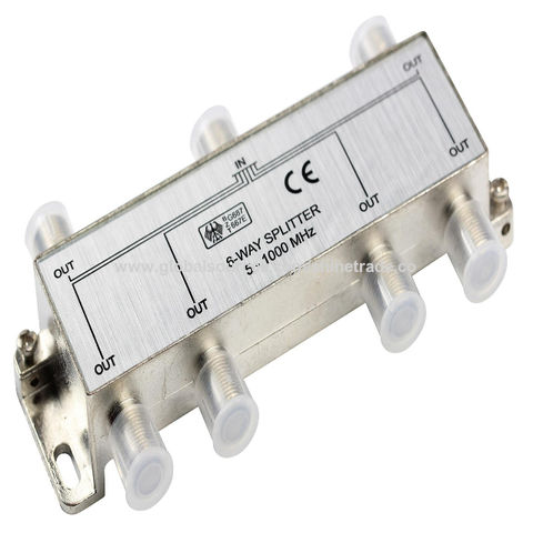 Buy Wholesale China 6 Way Splitter 5-1000mhz / 5-2000mhz & 6 Way ...