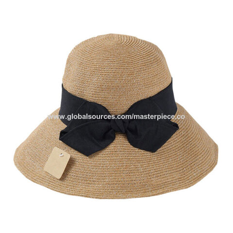 Buy Wholesale China Women's Straw Sun Hat Woven Bucket Hat Fishing