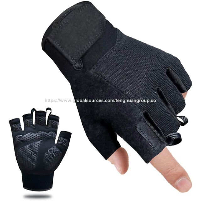 Guantes de Ciclismo Acolchados Medio Dedo para Bicicleta, Antideslizantes, Transpirables y Absorbentes de Impactos para Hombre/Mujer for sale at factory direct price