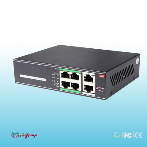 Buy Wholesale China 4+2 Ports Ieee802.3af /at Poe Switch 10/100 ...