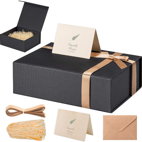 Luxury Cardboard Paper Present Box, Present Wrapping, Ribbon Bow Gift Box,  Christmas Gift Wrapping Box for Best Friends, for Girls 