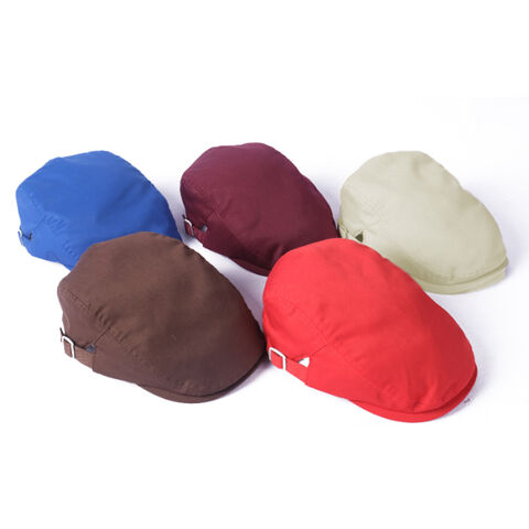 Casquette Plate Unisexe Homme Femme en Polyester avec Logo Personnalisé for sale at factory direct price