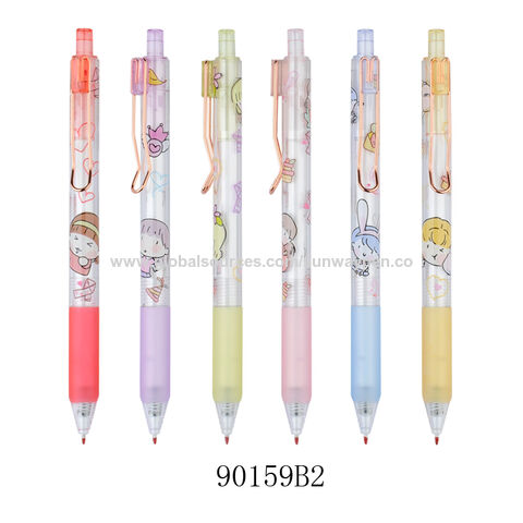 Personalisierter Gelstift, Heißer Verkauf OEM Kundenspezifischer Thermotransferdruck Klick Gel Kugelschreiber