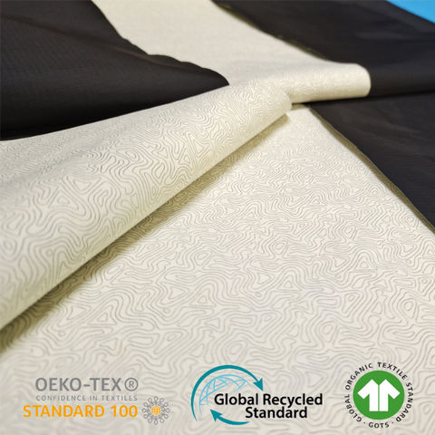 O poliéster reciclado Spandex tecido de malha - China Tecido