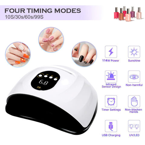 Lampe à Ongles LED UV Portable en Forme de Cœur, Séchoir à Vernis Gel, Lampe de Polymérisation à Puces, Art de la Manucure for sale at factory direct price