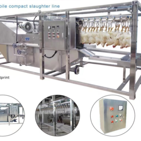 Buy Wholesale China 500 Chicken Mobile Compact Slaughter Line Poultry ...