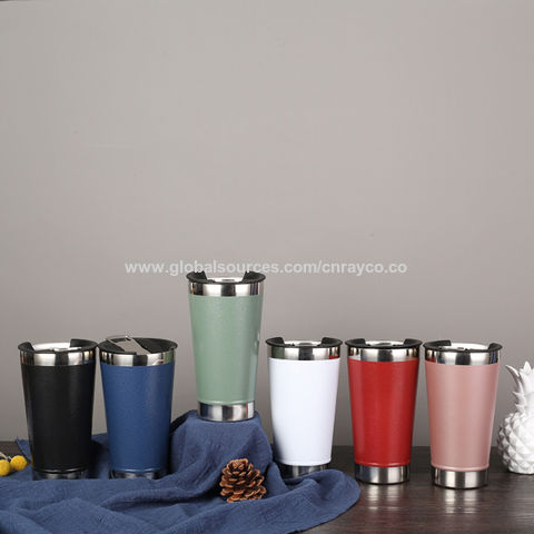 Reusable Stainless Steel Double Insulated Coffee Tumbler - 20oz / Rainbow