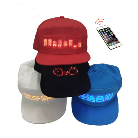 Chapeau LED avec lumière, unisexe rechargeable Chapeau de lampe