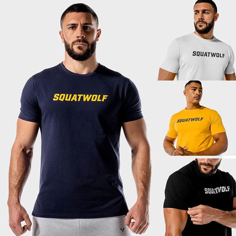 Wholesale Custom Workout T Shirt Gym Athletic Male Sport Wear