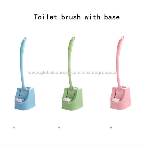 Bathroom Cleaning Tool Plastic Toilet Brush with Holder - China