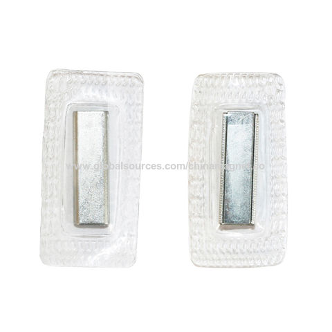 Buy Standard Quality China Wholesale Strong Block Invisible Magnet  20*10*2mm Plastic Magnetic Button Magnetic Snaps For Jackets $0.15 Direct  from Factory at Nanjing Huajin Magnet Co., Ltd.