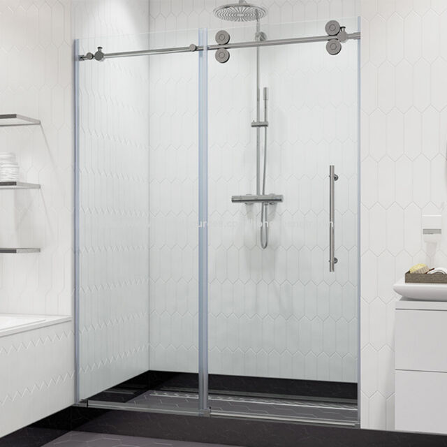Cabina de ducha prefabricada de vidrio templado con puerta corredera para baño, gran oferta for sale at factory direct price