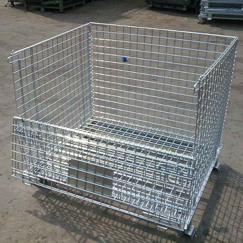 Buy Wholesale China Heavy Foldable Wire Mesh Metal Pallet Folding ...