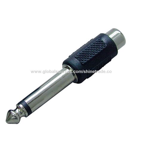 Buy Wholesale China 6.35mm Mono Plug To Rca Jack & 6.35 Mono Plug Jack