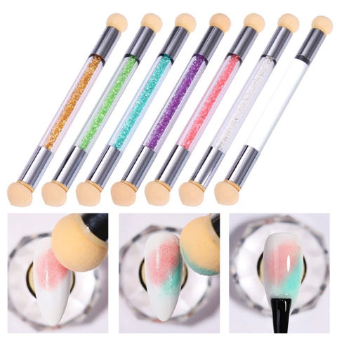 Buy Wholesale China Double Head Nail Brush Set Gradient Spong Nail Art  Brushes Pen For Acrylic Gel Glitter Powder Nail & Nail Brushes at USD 4.48