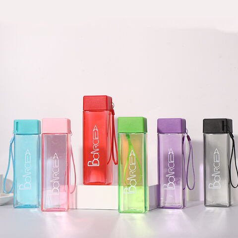 Buy Wholesale China New Square Frosted Clear Plastic Water Bottle ...