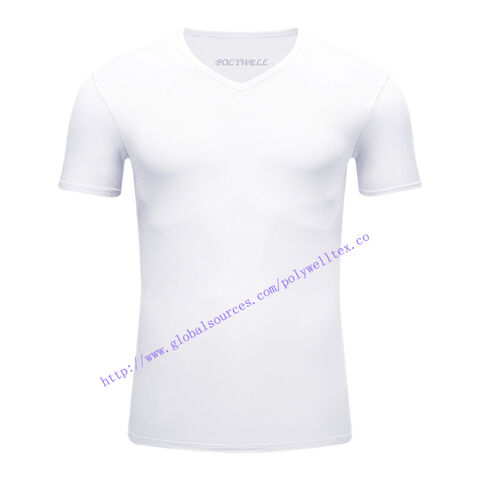Buy Wholesale China Men's Custom-made Bamboo Cotton V-neck T-shirt ...