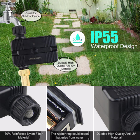 Bluetooth/WiFi Garden Sprinkler Timer 1/2 Outlet, Drip Irrigation