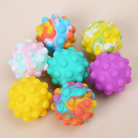 3D-Bälle in Form von einfachen Grübchen, Silikon, Push-Pop-Blase, Stressabbau-Ball, Fidget Sensory Spielzeug