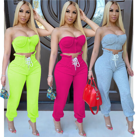 Hot Sale Women Casual 2 Piece Outfit Long Pant with Pocket Set Sweatsuits  Tracksuits Support Custom Your Logo - China Women Casual 2 Piece Outfit and  Long Pant Set Sweatsuits Tracksuits price