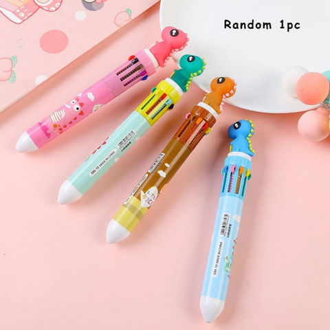 Buy Wholesale China Kawaii Cute Animal Cartoon Ballpoint Pen School Office  Supply Stationery 10 Multicolored Pen & Children's Color Pencils at USD  3.14