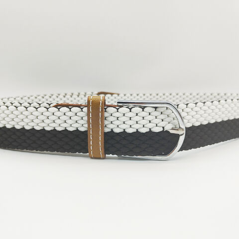 Ceinture élastique haute ceinture élastique noir et blanc