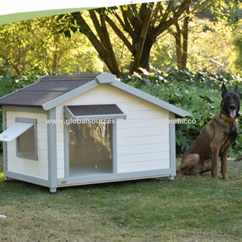 Bulk Buy China Wholesale Solid Wood Dog House, Dog Kennel, Outdoor