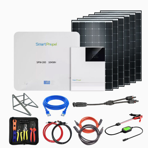 Buy Wholesale China Solar System For Home One-stop 5000w Solar Hybrid