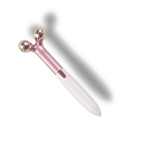 2 in 1 Face Roller and Heated Eyelash Curler Eyelash Curler with USB Rechargeable for Quick makeup