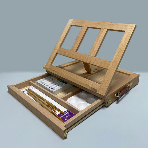 Buy Wholesale China Desktop Easel Desktop Oil Painting Box Art Students  Special Folding Portable 4k Painting Board Porta & Easel at USD 15
