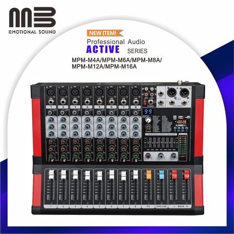 Mini table de mixage audio DJ système de console de carte son