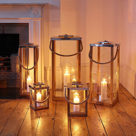Handmade Antique Effect Brass Candle Lantern Storm Lantern for Weddings  Centrepiece Centrepiece Candle Holder Indoor Outdoor 