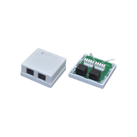 Aufputzdose 2 Port UTP Cat5e PCB-Buchse - Aufputzdosen for sale at factory direct price
