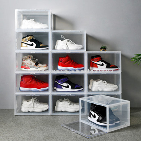 Caja organizadora de zapatos blanco/transparente – Jooga Hogar