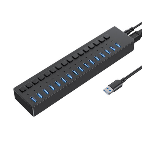 Buy Wholesale China Add 16 Usb 3 0 Hub Supports Data Transfer Up To 5gbps And Charging And With Power Adapter 12v 3a 16ports Usb Hub With Switch At Usd 36 99 Global Sources