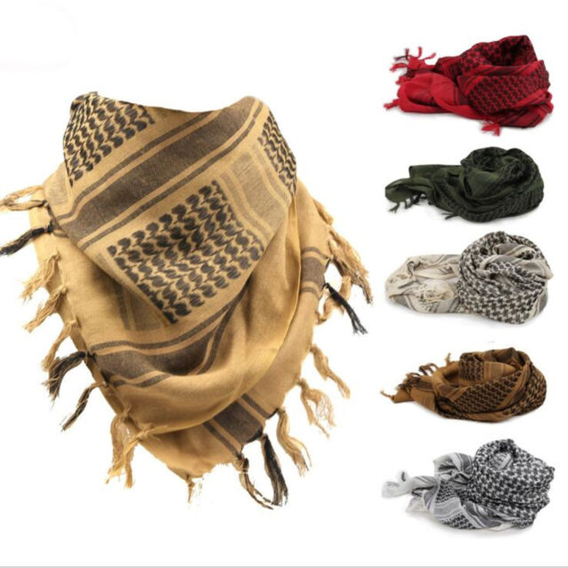 Cachecóis 100% Algodão Grossos para exterior, estilo árabe quadrado, lenço especial das forças armadas, xale de algodão para mulheres e homens for sale at factory direct price