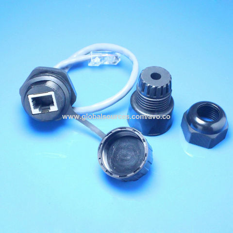 Conector RJ45 hembra impermeable para cable