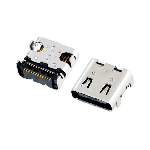 Conectores USB C Hembra Híbridos MUP Tipo Recto/Vertical, Receptáculo en Ángulo Recto, 24 Pines, Conectores Micro USB for sale at factory direct price
