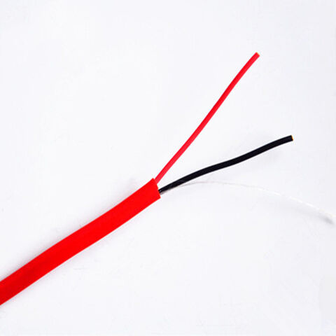 Cable de Alarma Contra Incendios Rojo de 1000 pies, Alambre de Cobre Desnudo 18/2, 14 16 18 AWG, 2 Conductores Sin Blindaje for sale at factory direct price