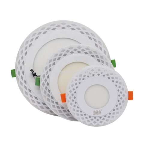 Neues Design 2022 Kundenspezifische OEM ODM gelb weiße runde ultraflache LED-Panel-Leuchte