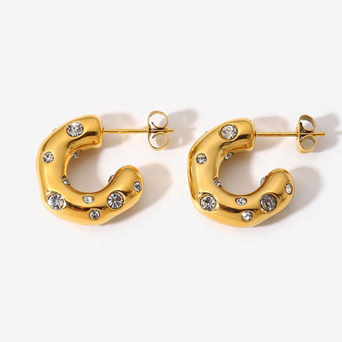 Oval Vintage Hoops from Glazd Jewels Gold