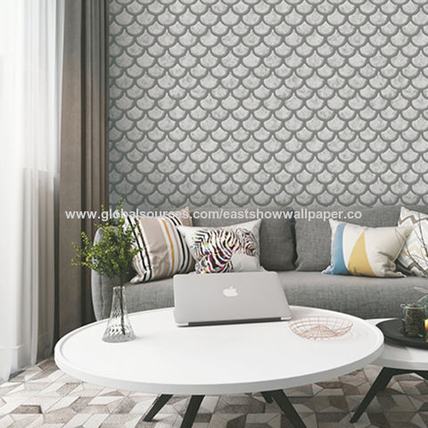 Buy Wholesale China New Design Gold Foil Pvc Wallpaper For Interior