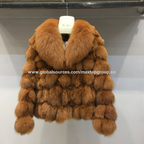 Winter Kurzer Schwarzer Roter Pelz Kleidung Mantel Damen Pelzmantel Jacke Dame Faux Fox Pelz Langarm - Großhandel for sale at factory direct price