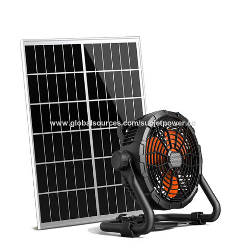 Ventilateur solaire rechargeable 