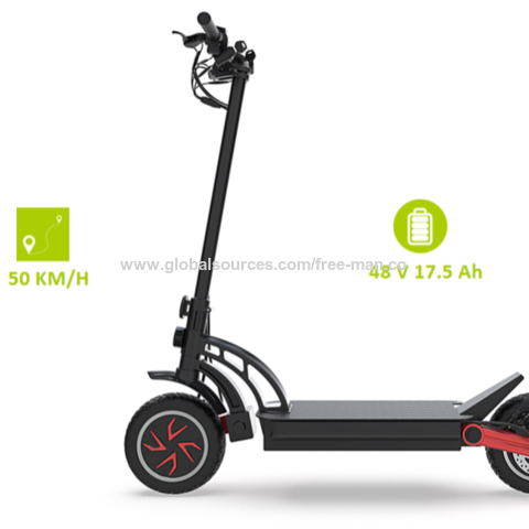 Compre E-scooter Todoterreno De 50 Km/h 800w, 17,5 Ah Con Pedal Ancho y  Scooter Eléctrico de China por 539 USD