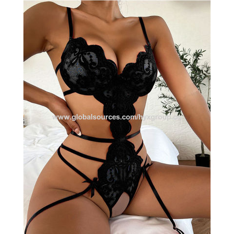 Factory Direct High Quality China Wholesale Sexy Lingerie Woman Underwear  For Sex Lace Lingerie Open Bra Bodysuit Lenceria Mujer Sexy $1.7 from  Huangyuxing Group Co. Ltd
